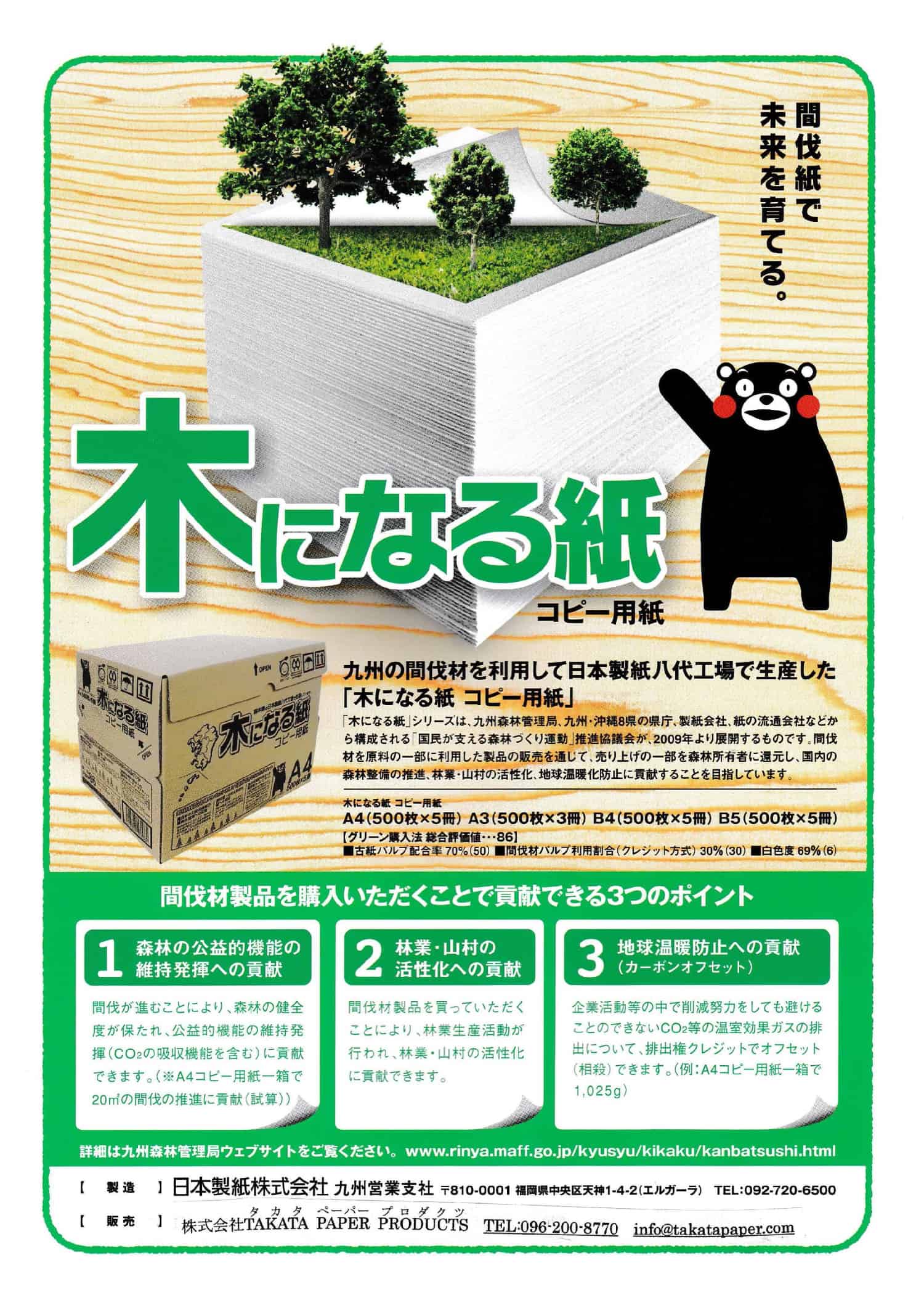 「木になる紙」についての説明